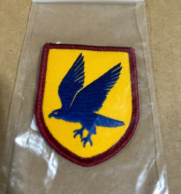 Mil-Spec Monkey Blue Falcon Morale Patch Hook Back