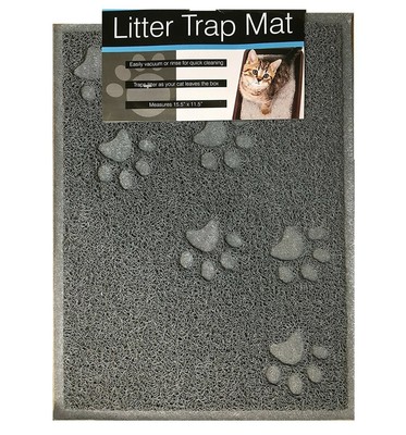 Quality Gray Cat Litter Trap Mat, Non-Slip ...