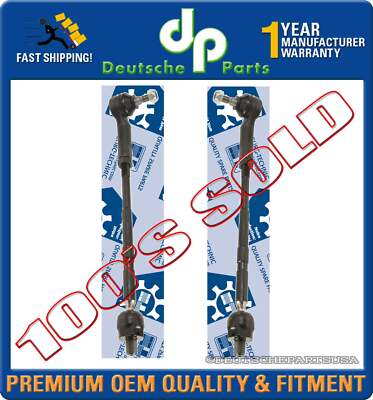 VW JETTA GOLF BEETLE 1.8 2.0 2.8 TDI VR6 Tie Rod Rods 1J0422803B 1J0422804B SET