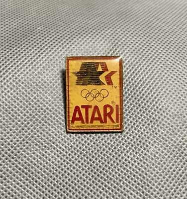 ATARI Official Vintage Video Game Pin - 1980 LA Olympic Committee