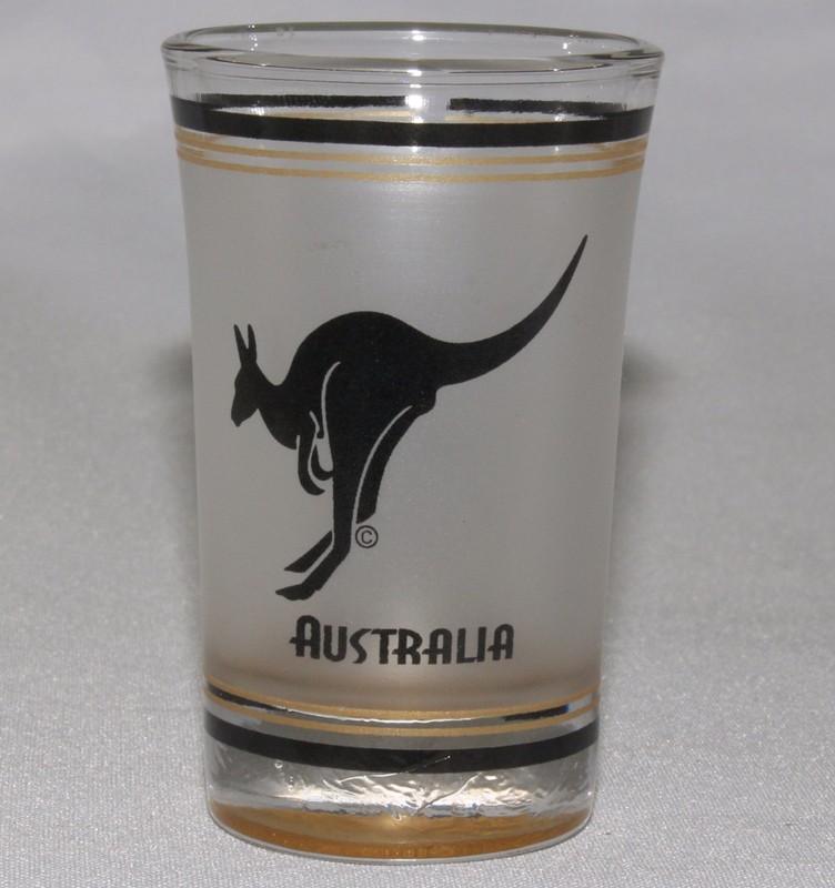 Australian KANGAROO SHOT GLASS 50mL souvenir Party NEW Aussie Australia