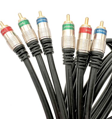 High Resolution Digital DVD Component Video Interconnect Cable 6 Feet