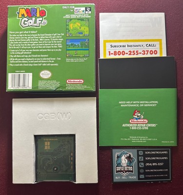 GBC - Mario Golf Gameboy Color Mint CIB #0103
