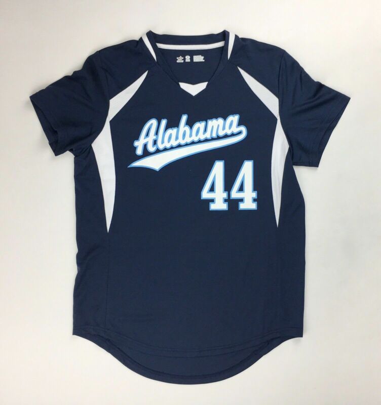 Alleson Athletics Alabama Softball Practice Jersey Womens Medium Navy Blue 552JW