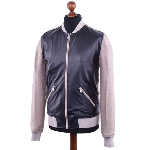 DOLCE & GABBANA Jacket Beige Exotic Leather Biker Blouson DOLCE & GABBANA Jacket Beige Exotic Leather Biker Blouson