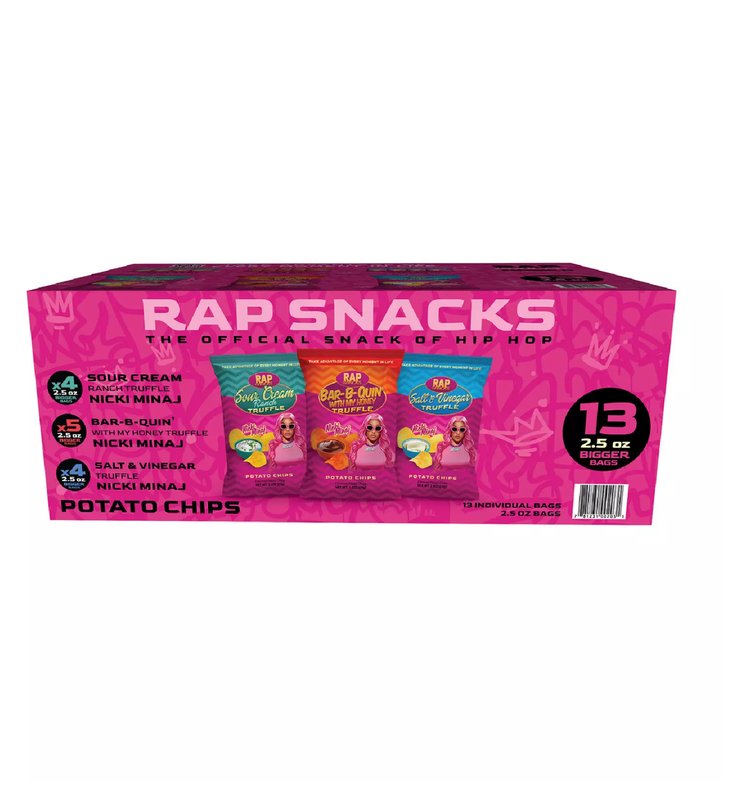 Nicki Minaj Variety Pack Chips 2.5 Oz. 13 Ct