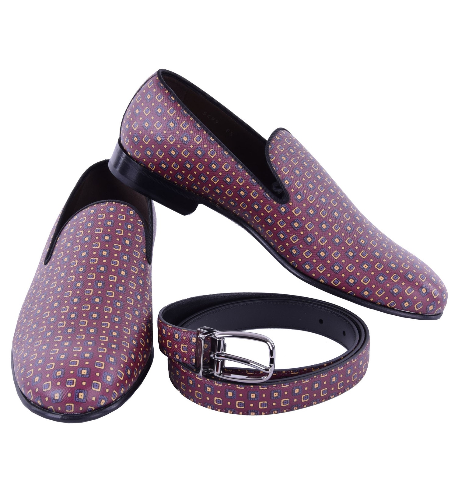 

Подарочный набор Dolce - Gabbana From Milano Тапочки Лоферы Ремень Красный 04883