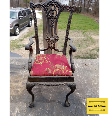 Small Cast Iron Armchair Salesman Sample Dollhouse Size RP
