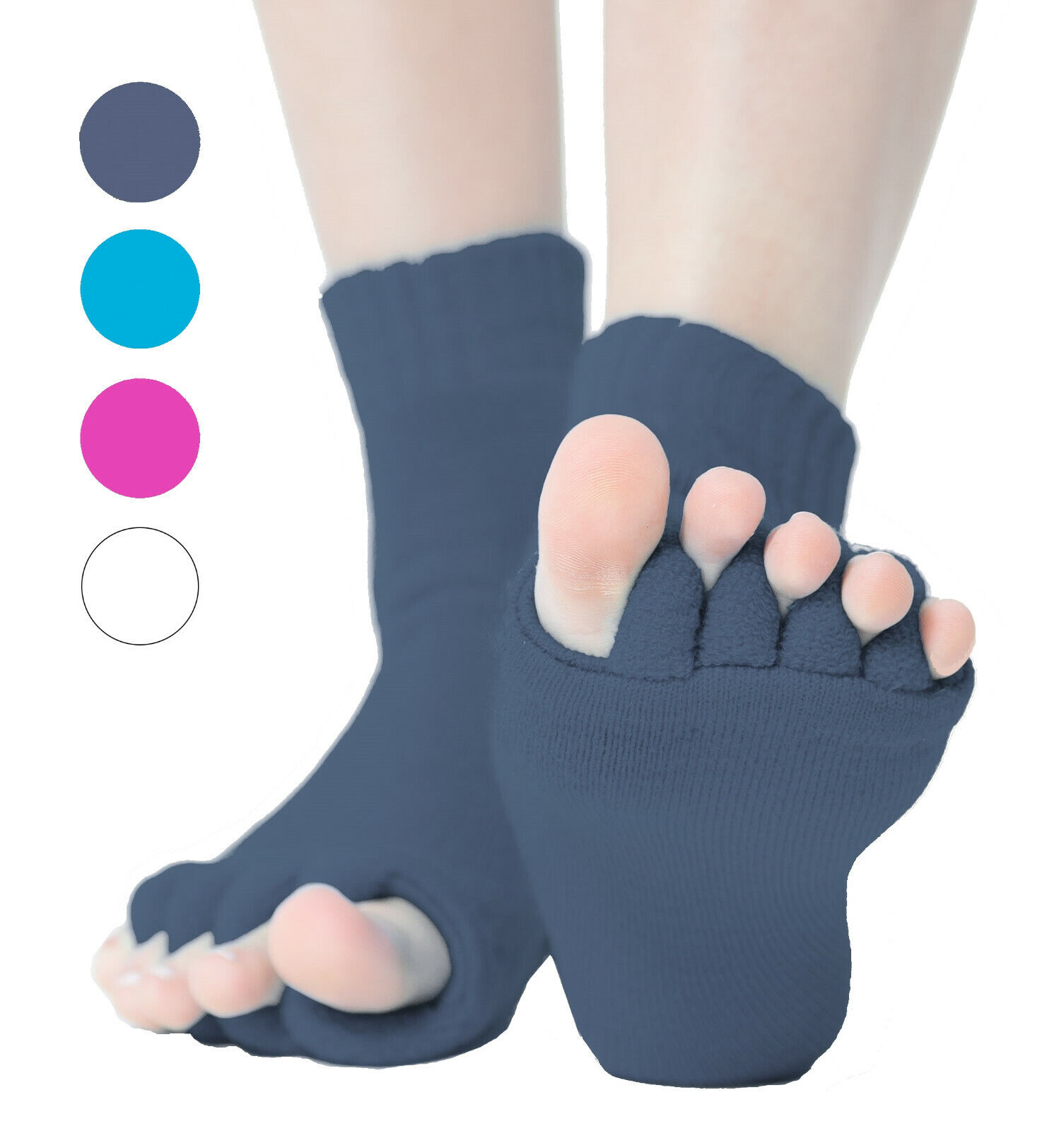 Zehenspreizer Socken 1 Paar - Zehenstrecker Hallux Valgus Pediküre Toe Seperator