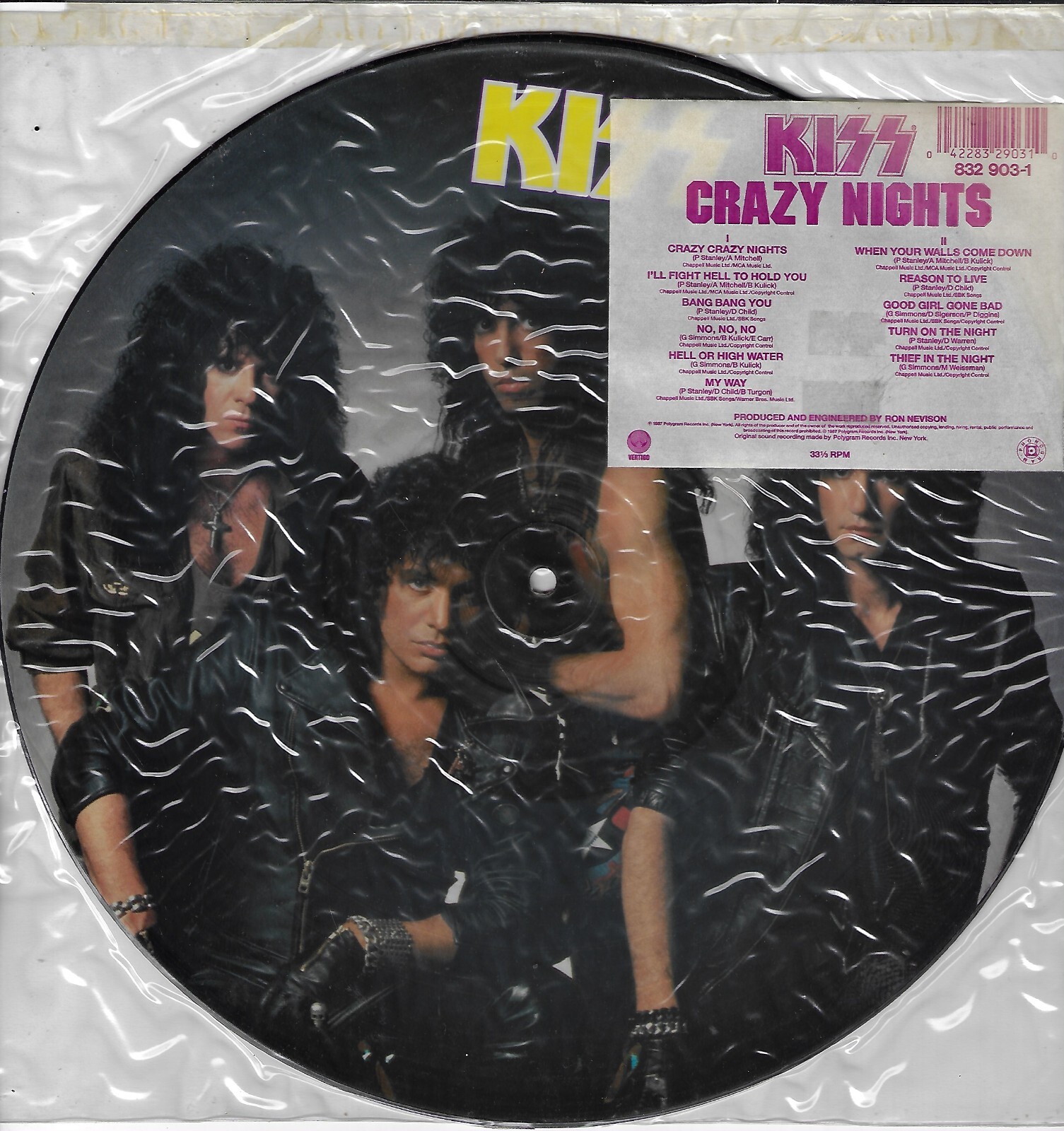 KISS キッス　Crazy Nights レコード KISS: crazy crazy nights MERCURY 7
