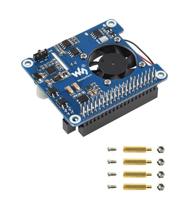 Power Over Ethernet PoE HAT for Raspberry Pi 4B/3B+ 802.3af/at PoE Network St...