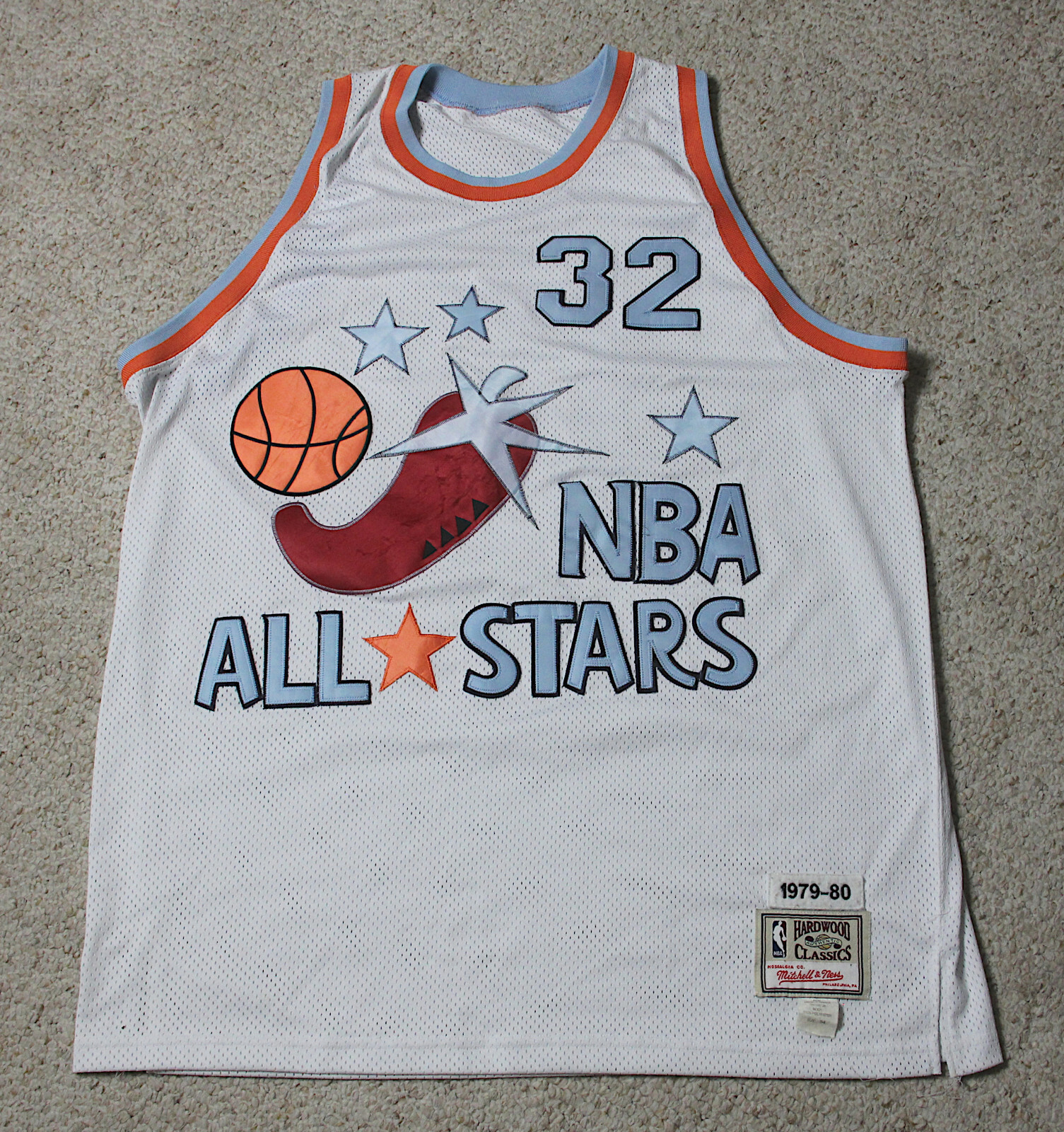 Vintage 1979-80 MAGIC JOHNSON 32 NBA All Star Jersey Size 54