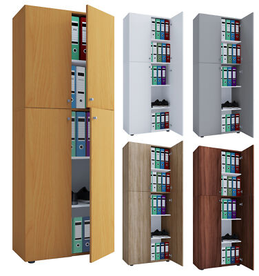 VCM Büroschrank Aktenschrank Bücherregal Aktenregal Schrank Regal 