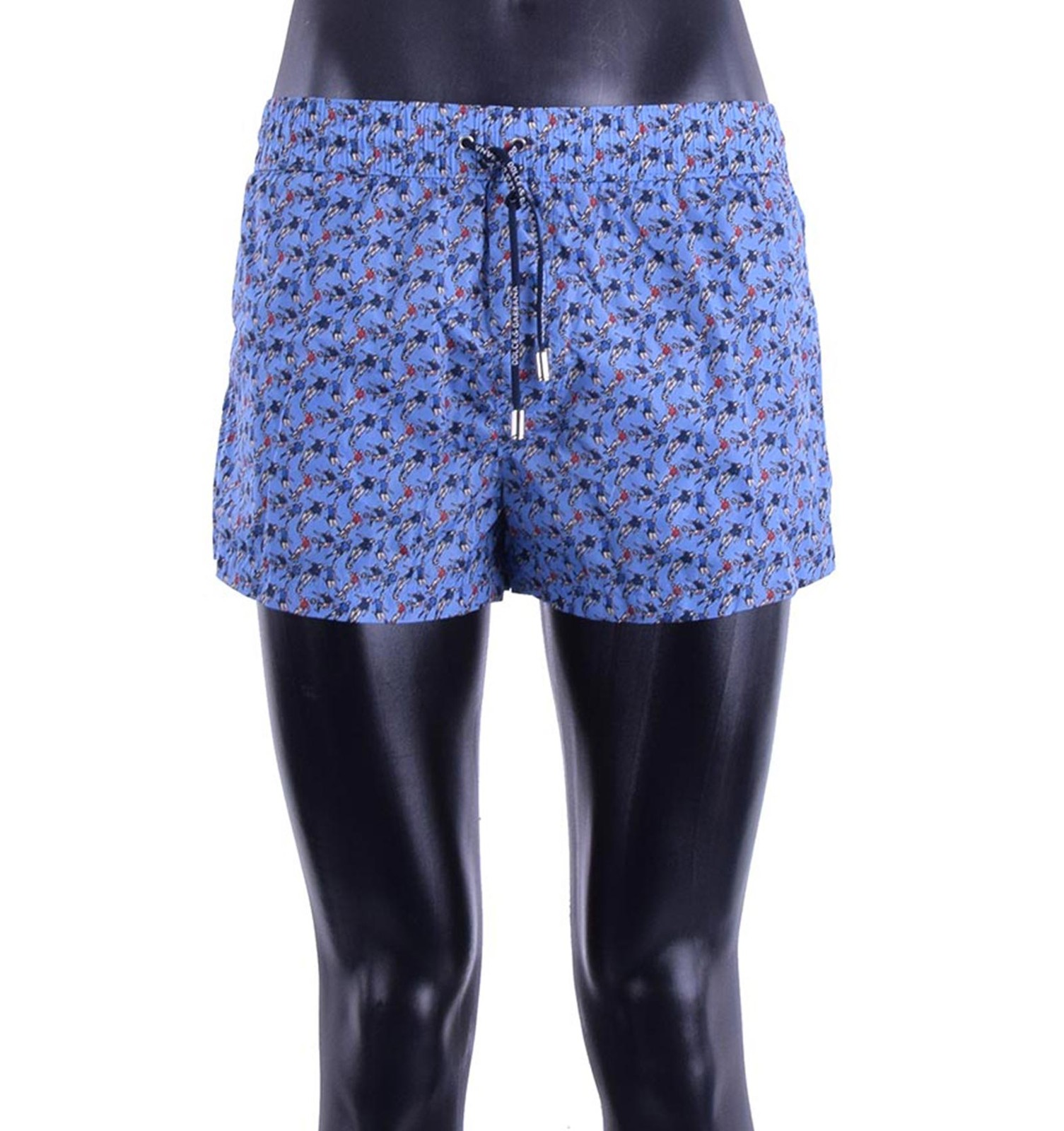 

DOLCE - GABBANA Пляжная одежда Футбольные шорты для плавания с футбольным принтом Синие боксеры 05384, Синий