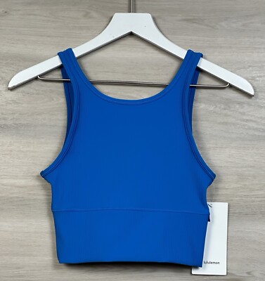 Lululemon Power Pivot Tank Rib Size 6 Poolside PLSI 82009