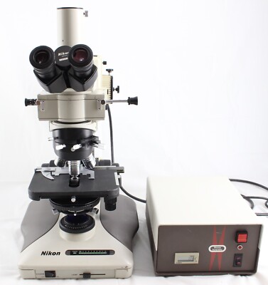 Nikon Optiphot 2 Microscope DIC Fluorescence Phase Contrast 10x 20x 40x 100x