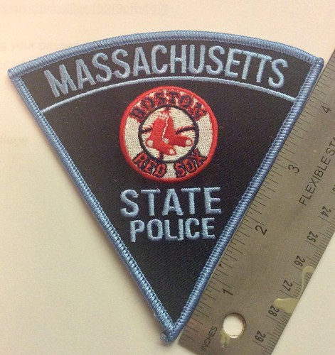 MASSACHUSETTS STATE POLICE BOSTON RED SOX PATCH MA MASS WORLD SERIES WIN