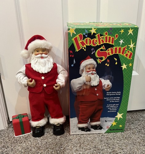 クリスマス rockin santa Vintage 1999 Radio Shack Christmas Rockin Santa Animated
