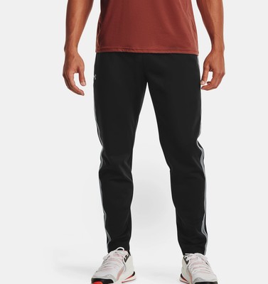 

Under Armour Recover Knit Track Pants Мужские черные серые спортивные брюки, Черный, Under Armour Recover Knit Track Pants