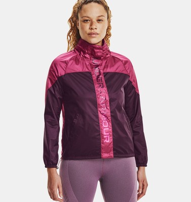 

Женский фиолетово-розовый спортивный топ Under Armour Recover Woven Shine Jacket, Фиолетовый, Under Armour Recover Woven Shine Jacket