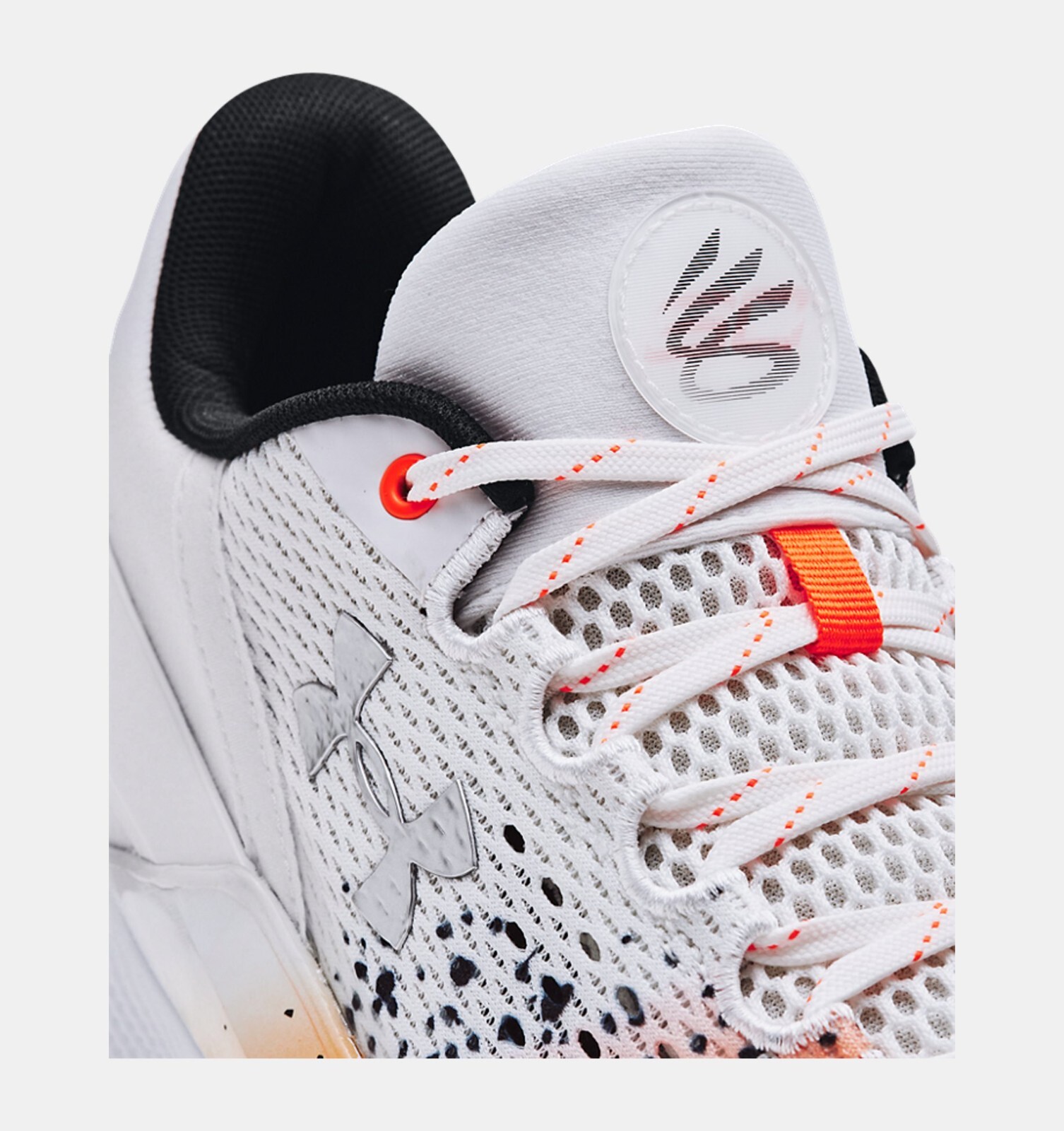 Pre-owned Under Armour Stephen Curry 2 Low Flotro Chef White Black Orange 3026277 100