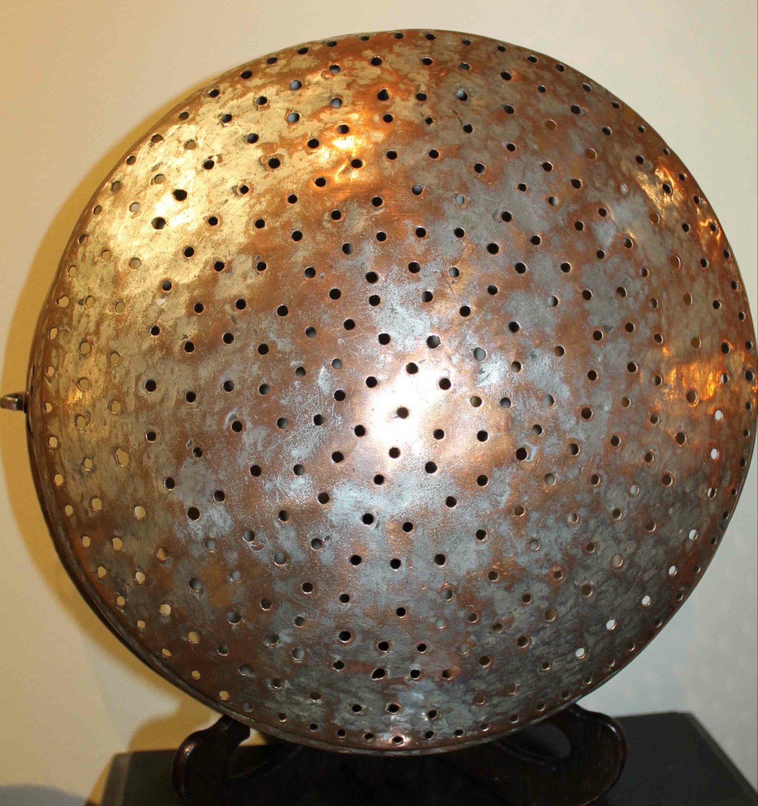 Hand Hammered Late 1800s SOLID COPPER Colander / Seive