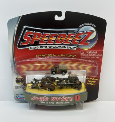 SPEEDEEZ  Jungle Warfare  Hot Rod Micro Cars Toy Machines-Playmates-2002-NEW