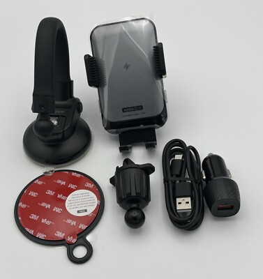 Apps2Car Wireless Phone Charger Car Mount Holder