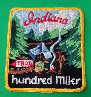 Indiana Hundred Miler Hike - Trail Patch Boy Scouts of America BSA