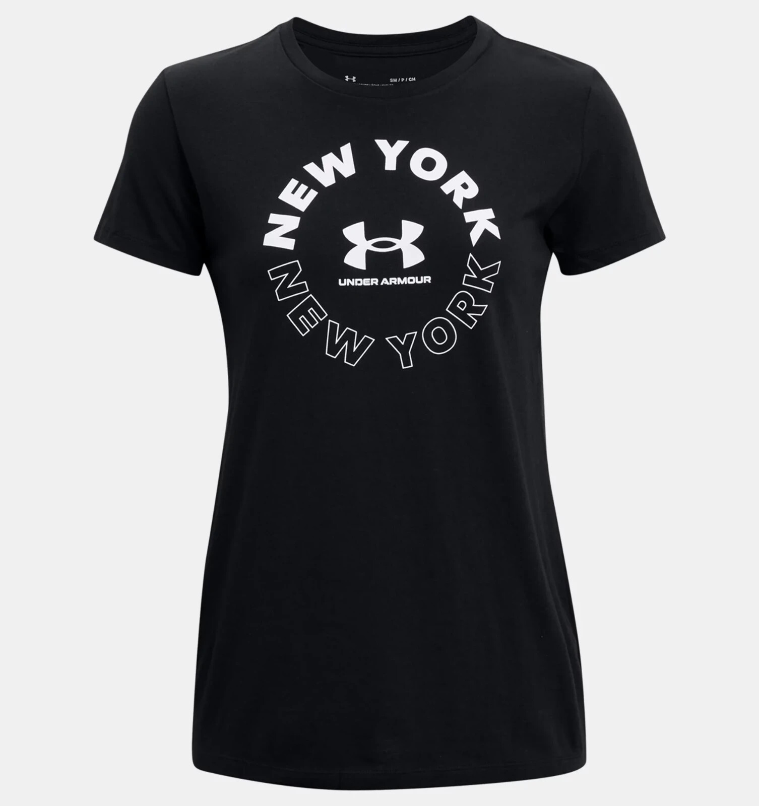 

Женская футболка Under Armour  Live New York, новая с бирками, Черный