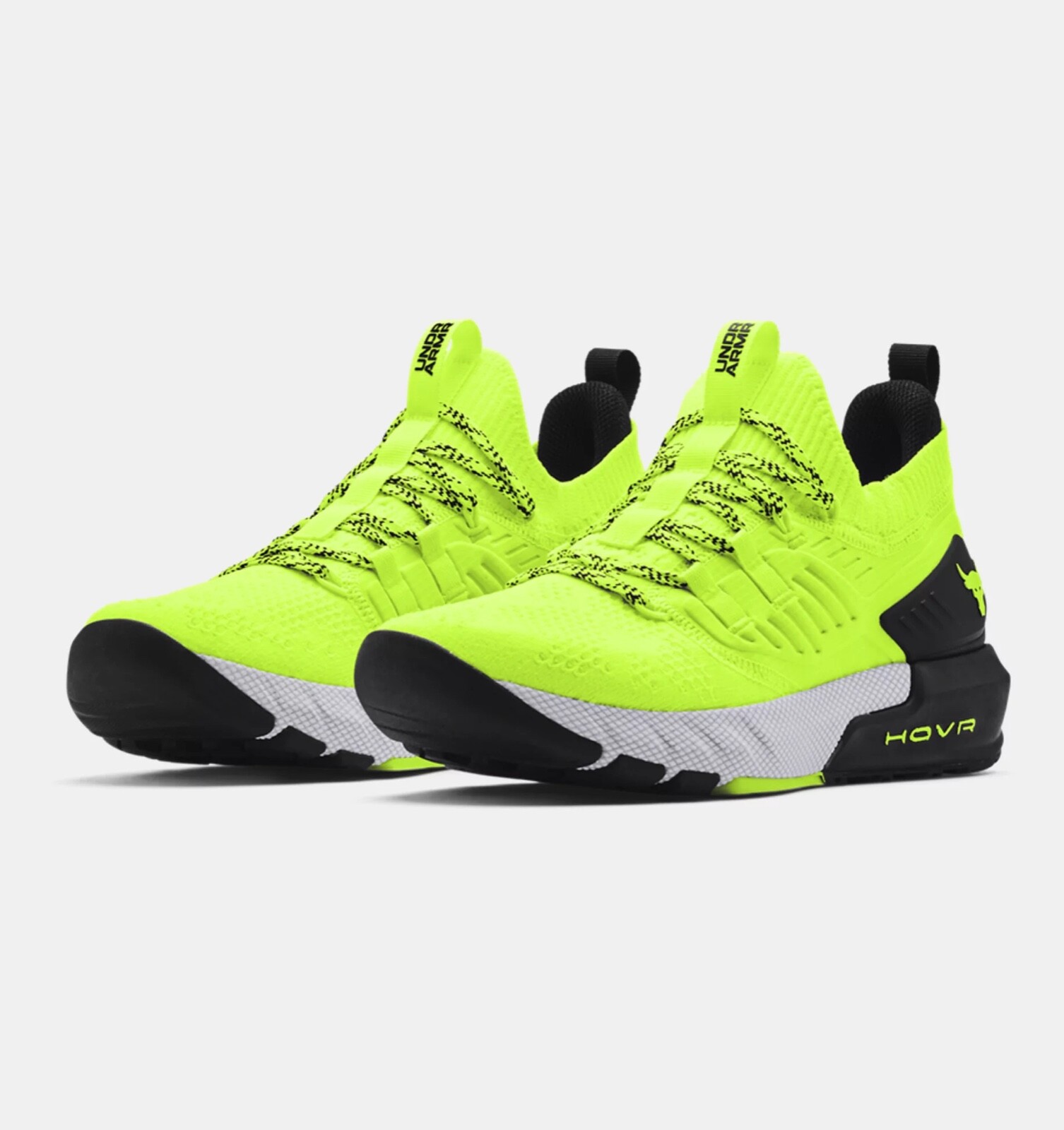 Pre-owned Under Armour Men's Ua Project Rock 3 Training Shoes Summer 2 Colors Available In White