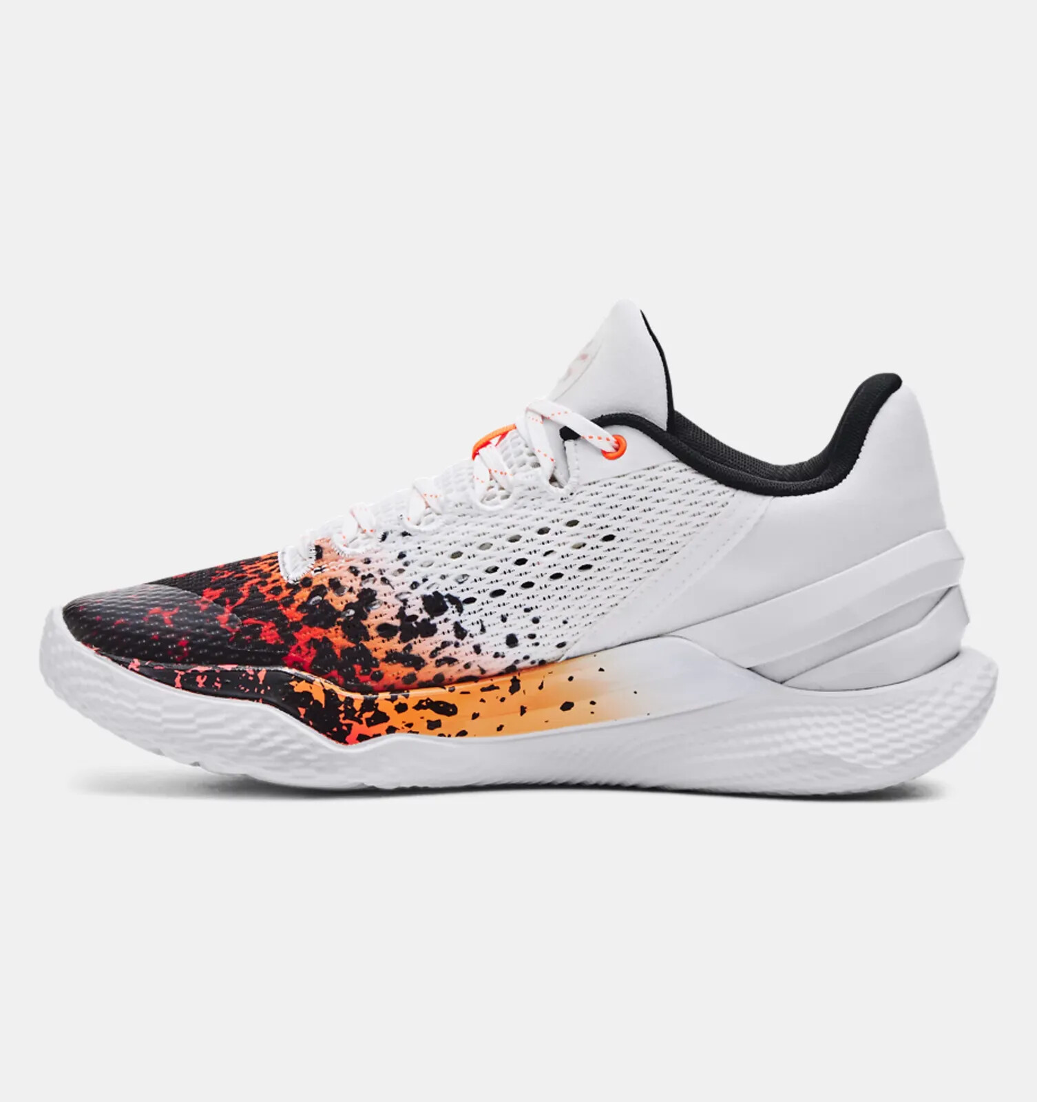 Pre-owned Under Armour Stephen Curry 2 Low Flotro Chef White Black Orange 3026277 100