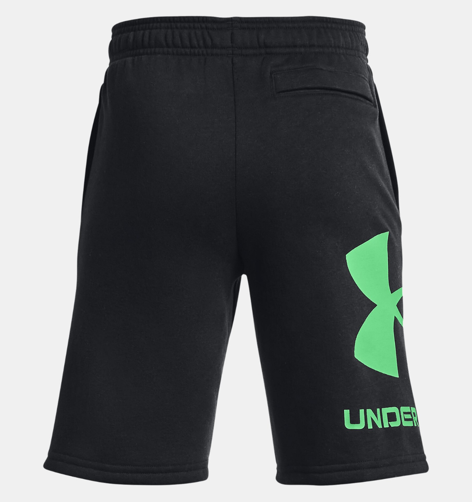 

Флисовые шорты с большим логотипом для мальчиков Under Armour Rival, черные спортивные шорты НОВИНКА, Черный