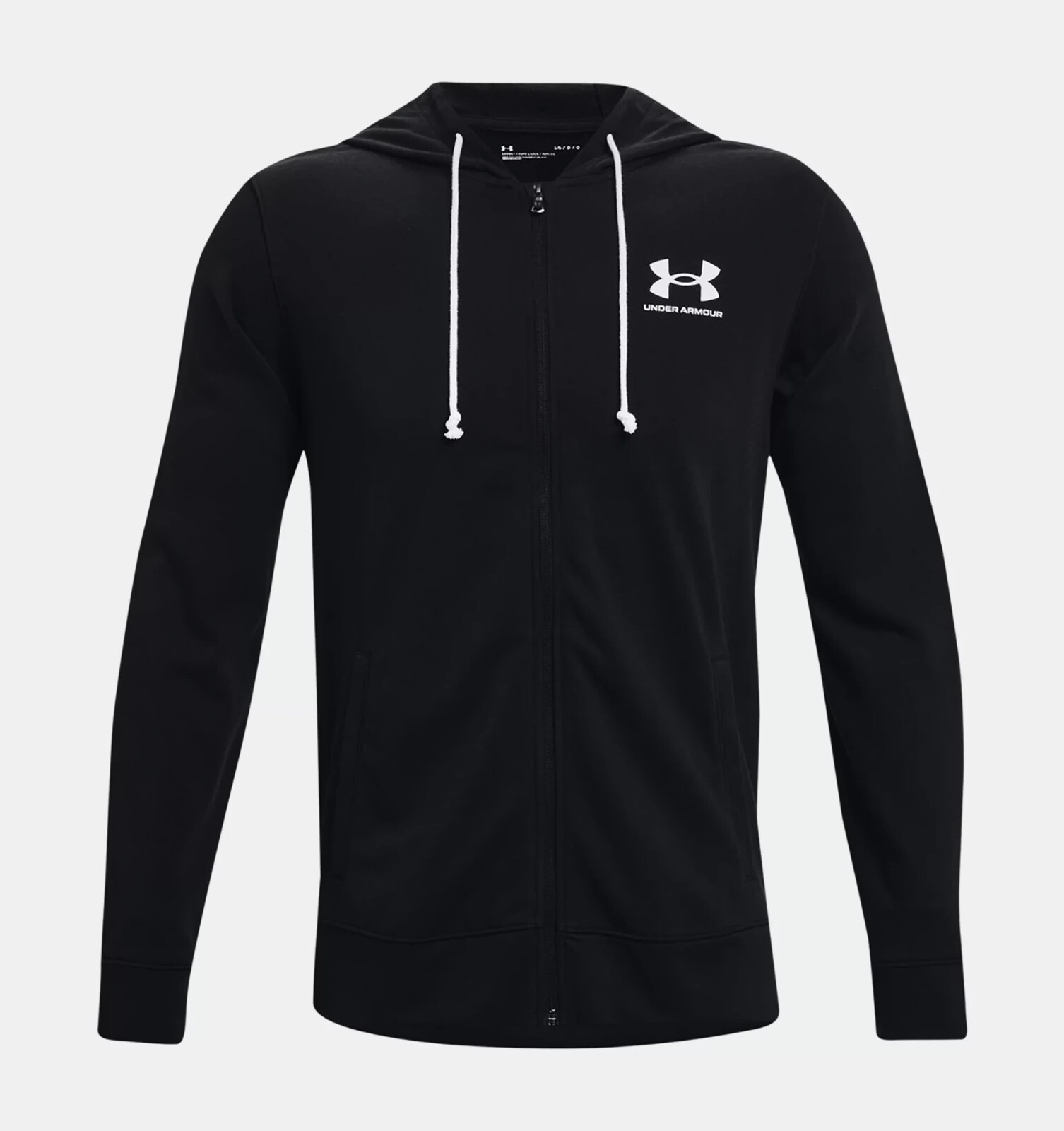 

Under Armour Mens UA Rival Terry Full Zip Black / Onyx White 1370409-001, Черный