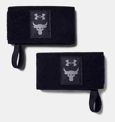 Under Armour Project Rock Wrist Wraps Training Lifting Unisex One Size Black NWT