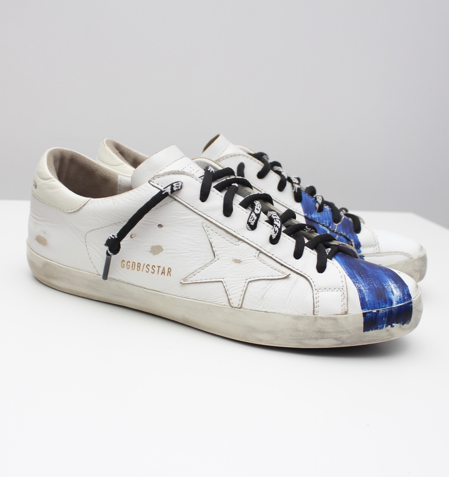 Golden Goose SUPERSTAR 43 ゴールド Golden Goose - Women's Superstar Gold Crackled Leather Sneaker