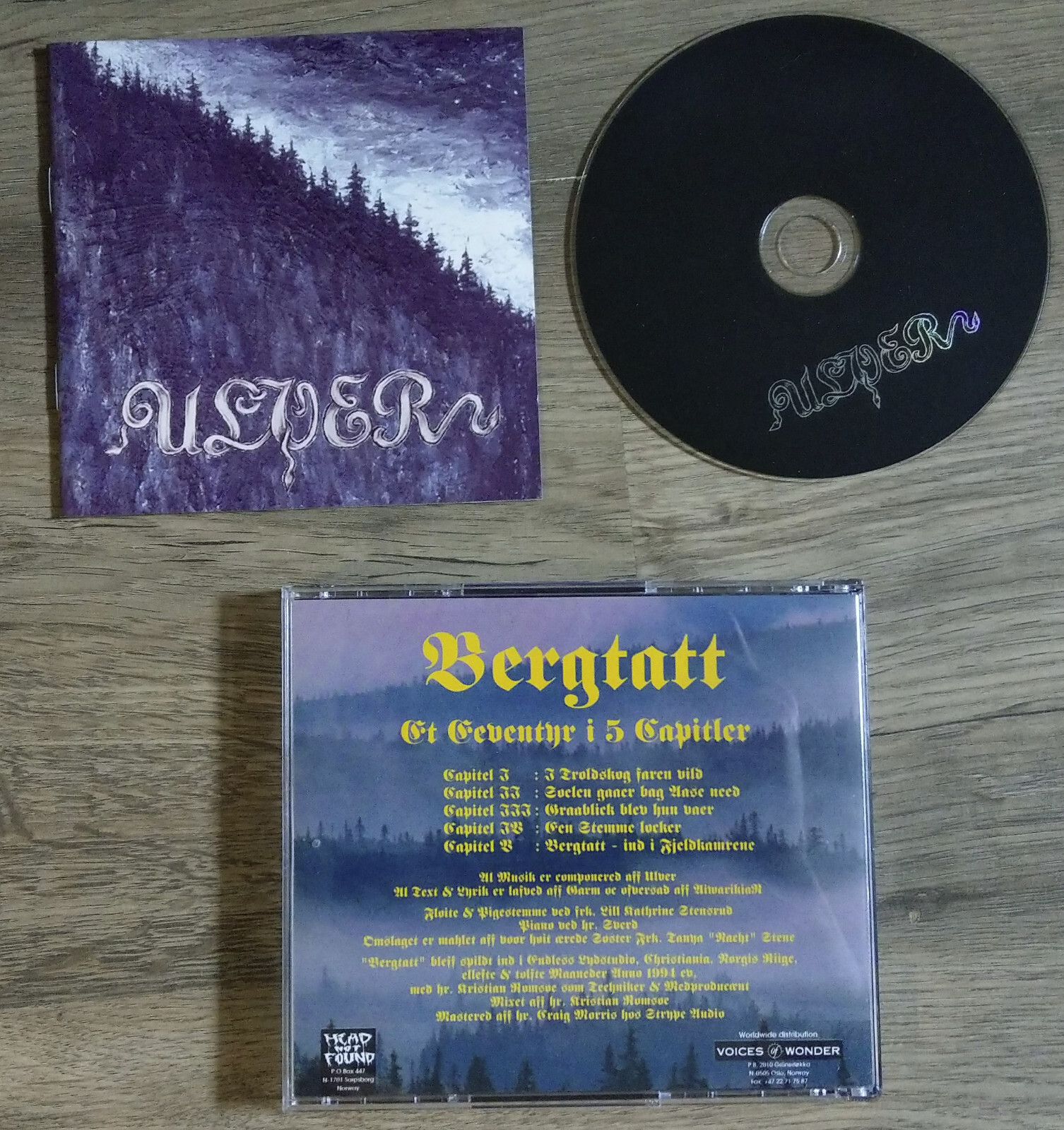 ULVER ‎– Bergtatt - Et Eeventyr I 5 Capitler (2nd Press CD