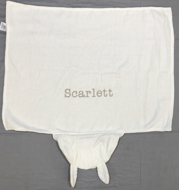 Pottery Barn Kids Cream Lamb Nursery Critter Bath Wrap Towel