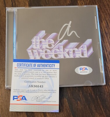 SIGNED The Weeknd Dawn FM CD Cover Autographed PSA DNA COA Certified Weekend