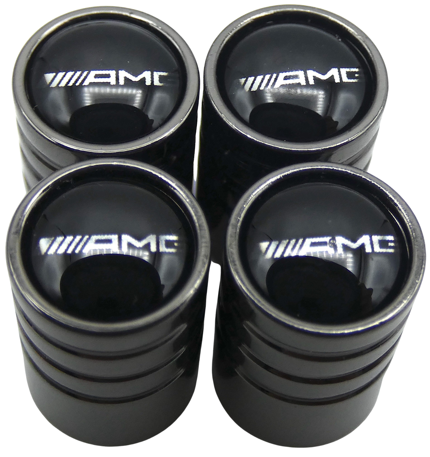 AMG Tire Wheel Stem Air Valve CAPS for auto, car, truck, SUV (1 SET)
