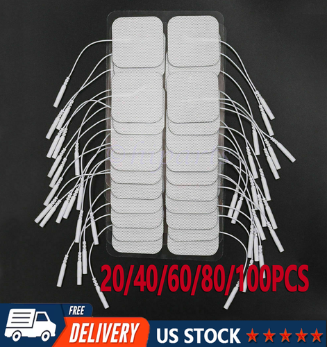 40 TENS Electrode Pads EMS Replacement Unit 7000 3000 2x2 Muscle Stimulator BULK