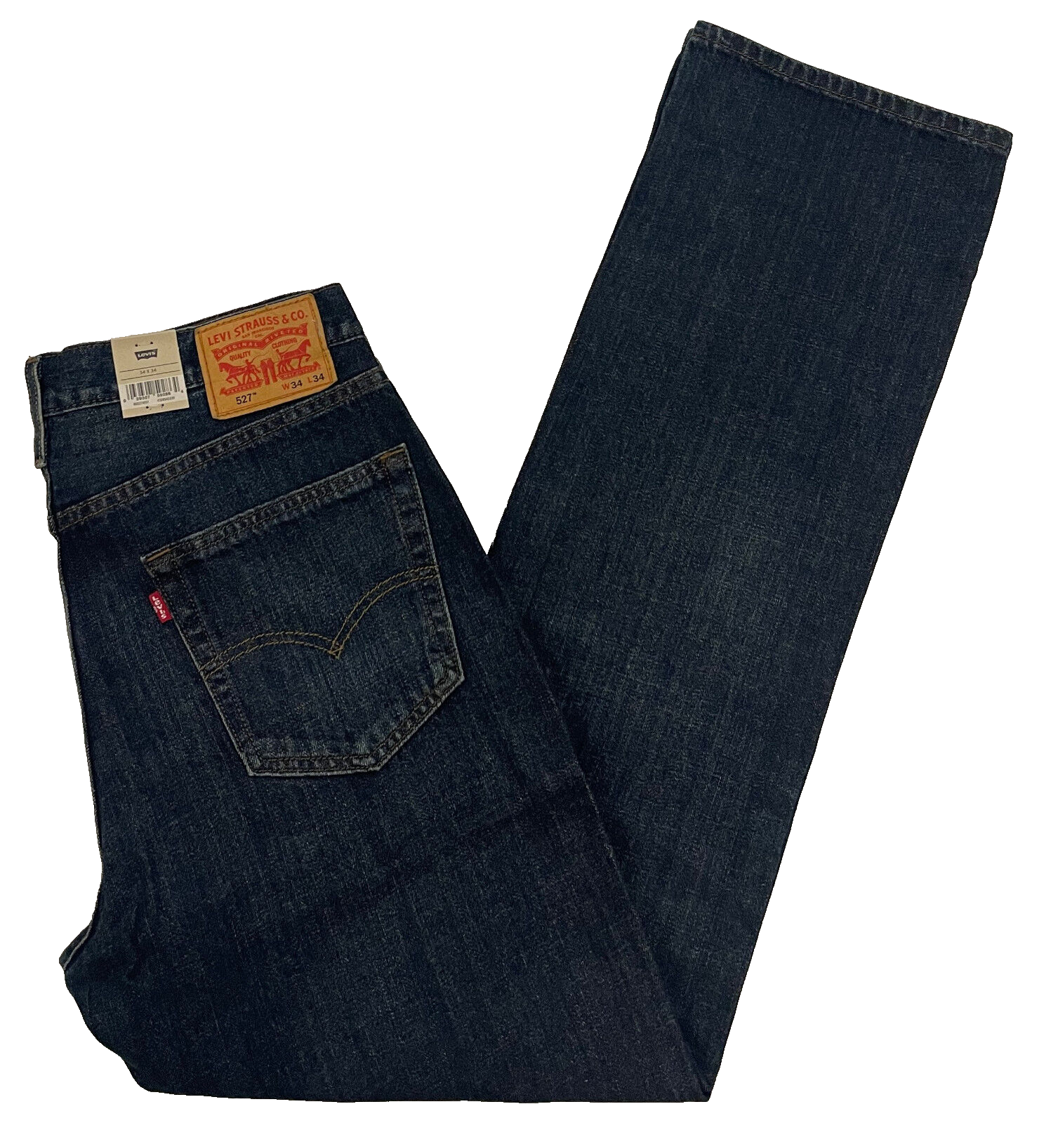 New Levis 527 Slim Bootcut Mens Jeans 34X34 #4257 Dark Blue