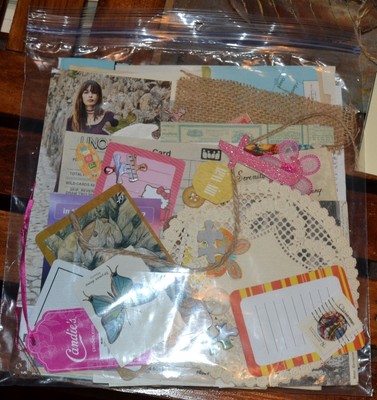 Custom EPHEMERA PACK grab bag Scrapbook, Mixed Media Art, collage 65 - 100 PCs