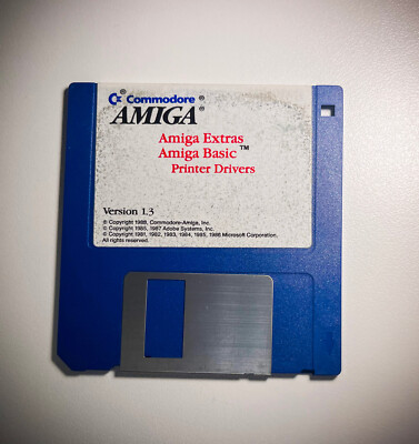 COMMODORE AMIGA - EXTRAS 1.3; AMIGA BASIC; PRINTER DRIVERS