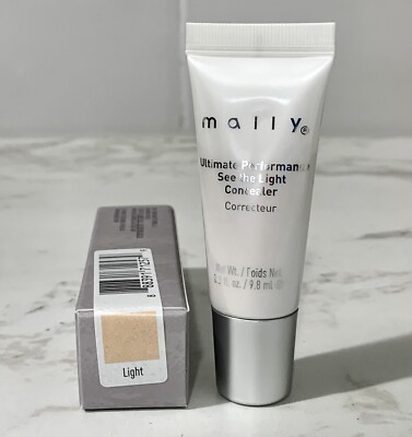 Mally See The Light Concealer - LIGHT - full size NIB dark circles, spots (#ZV2)