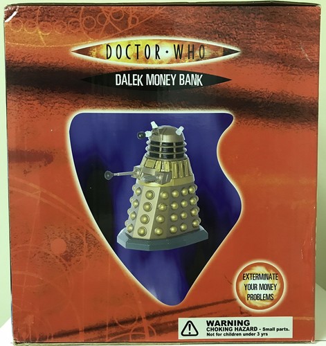 9 inch Bronze Gold DALEK Coin Money Bank Wesco Doctor Who BBC 2004