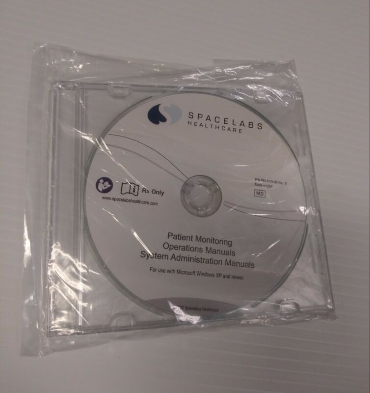 Spacelabs Healthcare Patient Monitoring Operation/Systen Admin Manual Software 