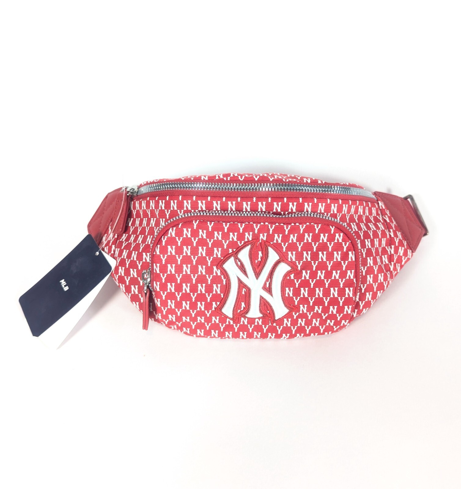 ★MLB Korea★ Classic Monogram Hip Sack NY DCream 3AHSM012N- HIP SACK - MLB KOREA