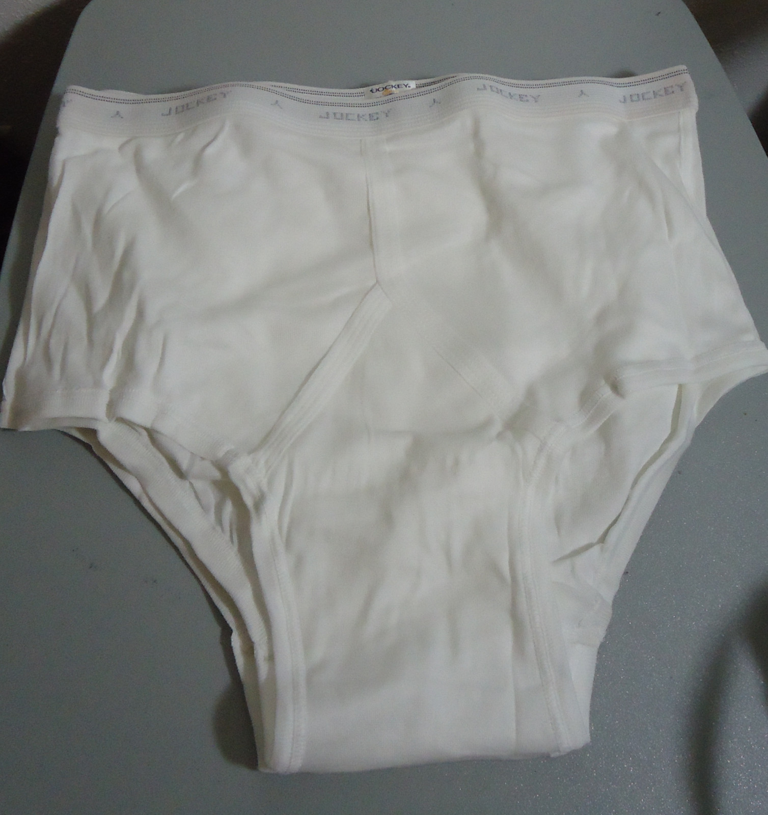 NOS Vtg Jockey Classic White Cotton Tighty White Briefs Sz 38 USA Made Oldstock