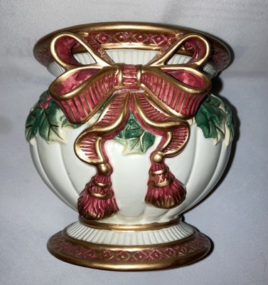 Fitz & Floyd Christmas Essentials Noel Collection Pillar Candle Holder  Elegant 